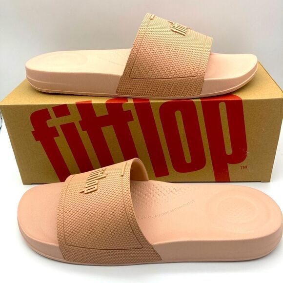 NWT FitFlop Iqushion Comfort Tehnology Beige Sandals Size 42/10 - Picture 1 of 11